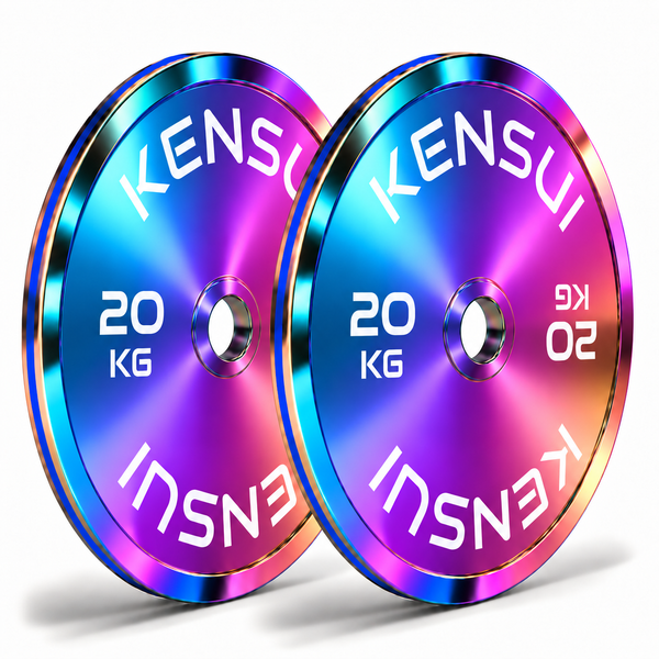 Kensui CHROMAFORGE 20 kg calibrated Neo Chrome weight plate pair
