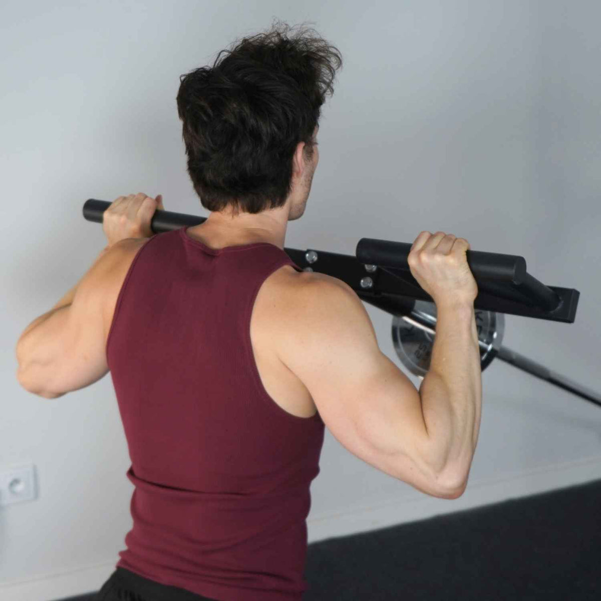 Viking Press attachment in use