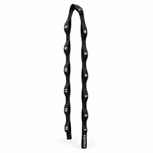 Bild in der Galerieansicht laden, Kensui black numbered daisy chain folded upright on a white background