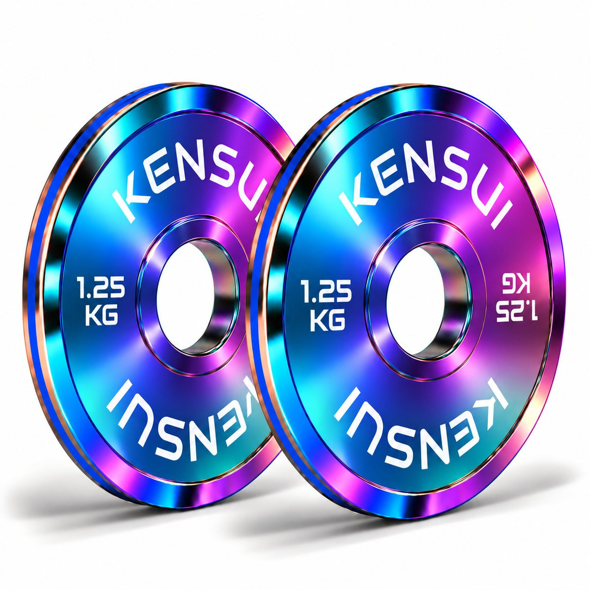 Kensui CHROMAFORGE 1.25 kg calibrated Neo Chrome weight plate pair