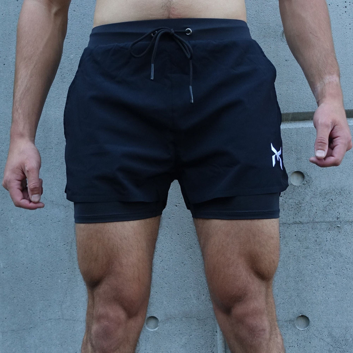 Shorts pour hommes 2 en 1