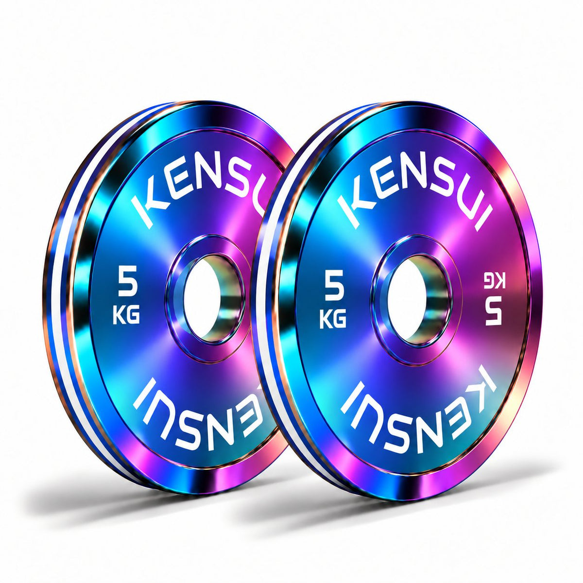 Kensui CHROMAFORGE 5 kg calibrated Neo Chrome weight plate pair