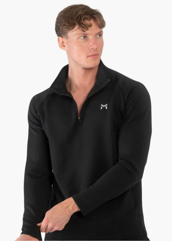 Pullover mit Viertel-Reißverschluss
