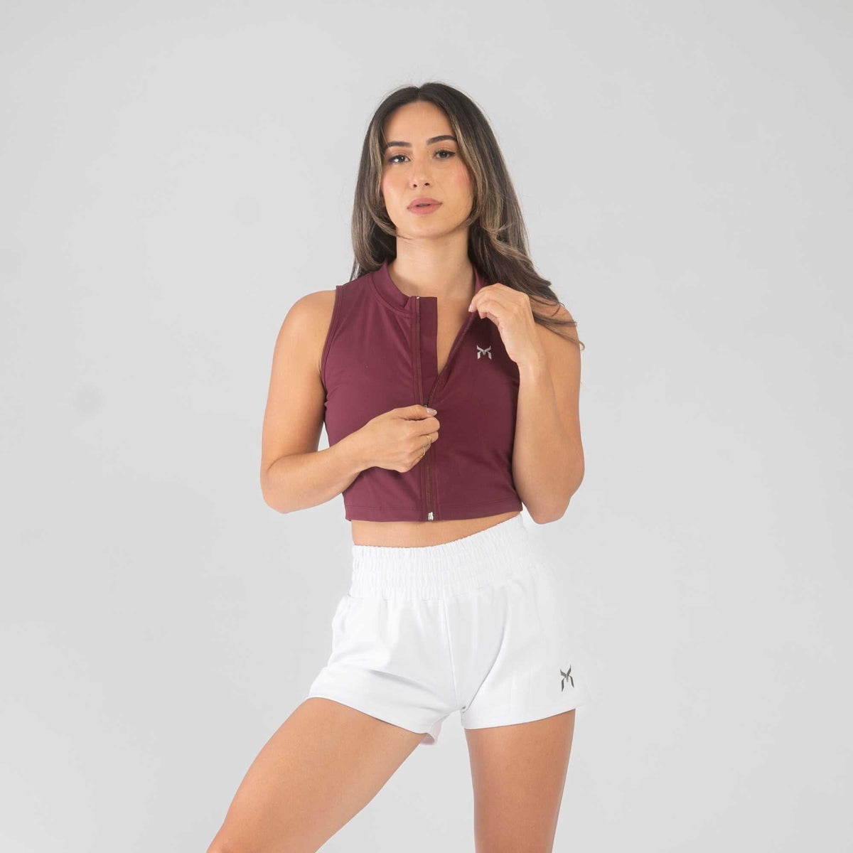Maglia corta con cerniera