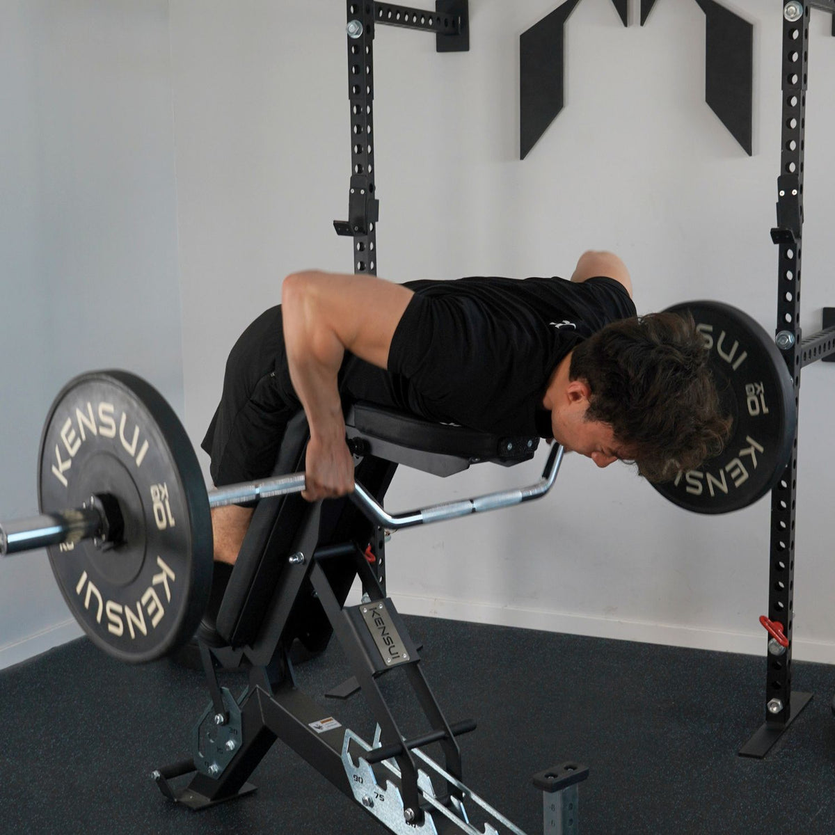Athlete performing a supported seal row with Kobe