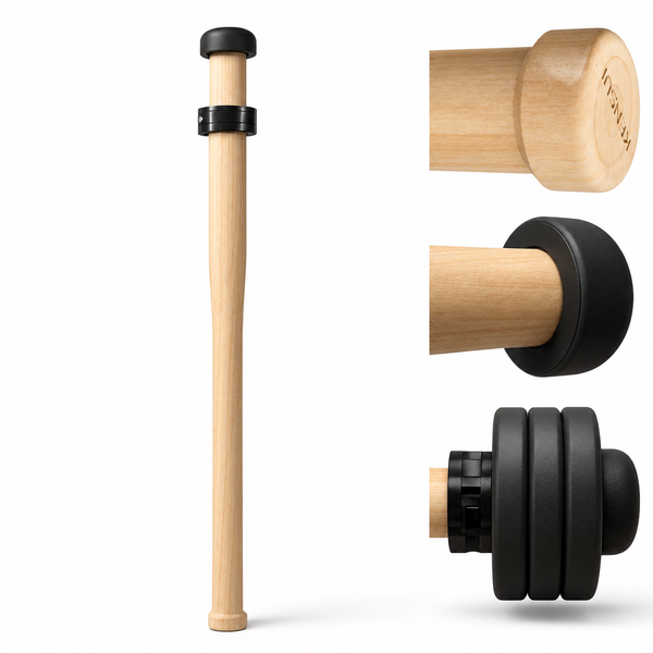 EZ-CLACE Pro wooden clace with black plates and smooth rubber face lining