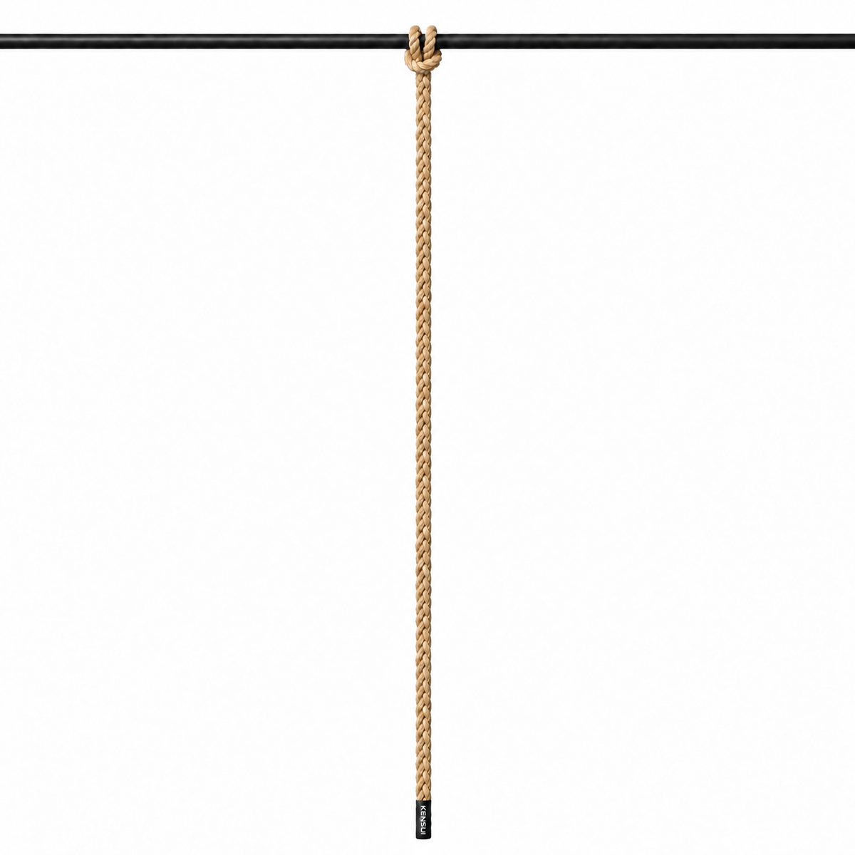 Kensui EZ-ROPE — 38mm (1.5") / 200cm (80") / Natural Jute, with white KENSUI logo