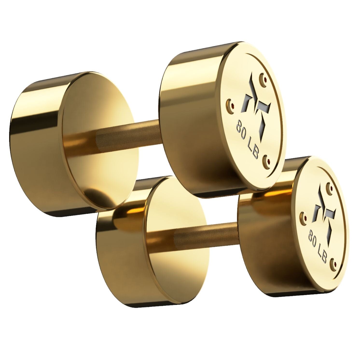 Calibrated Gold Dumbbells (LBS)– Kensui