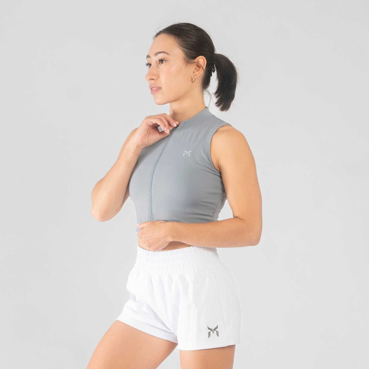 Maglia corta con cerniera
