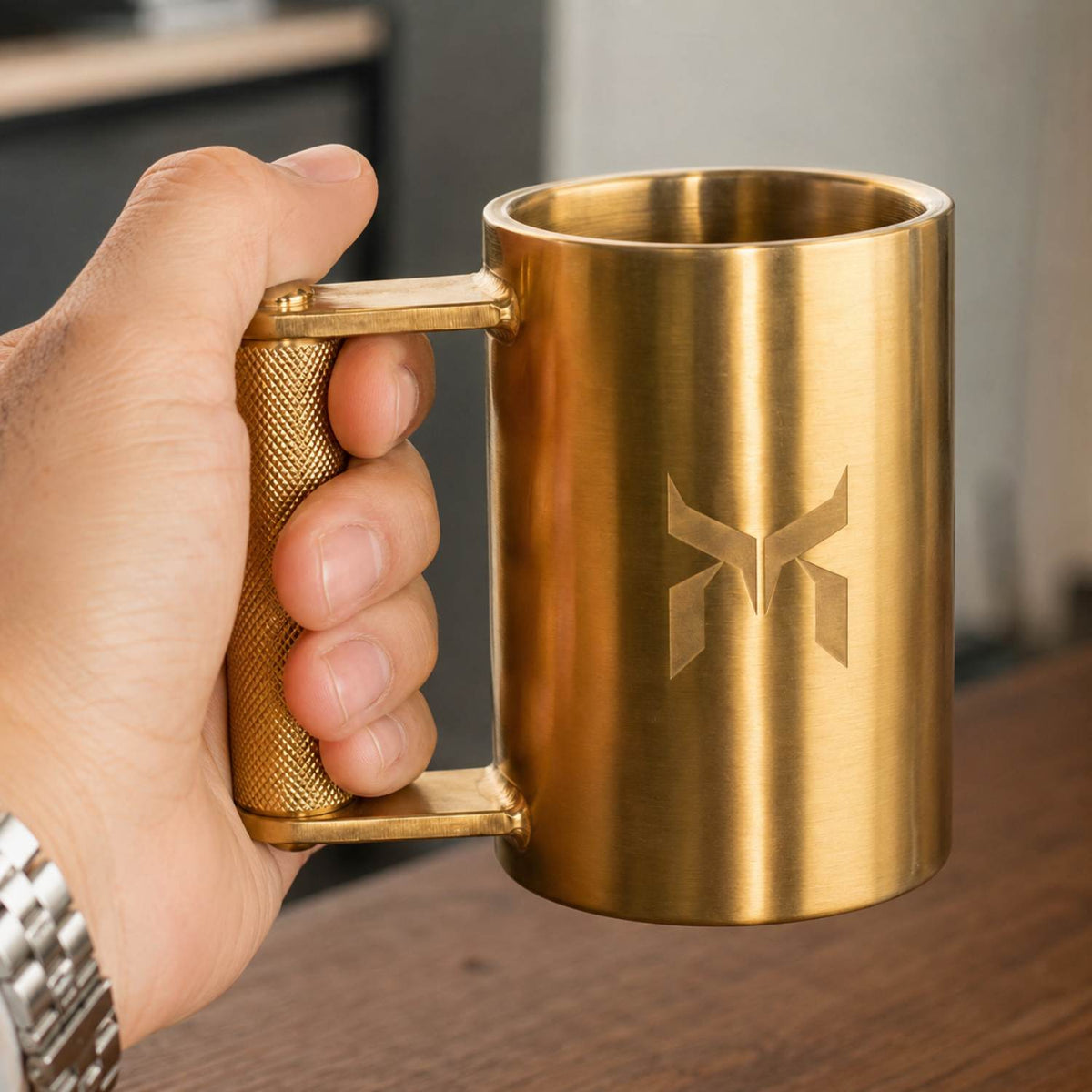 Taza ponderada de acero inoxidable (5 lb)
