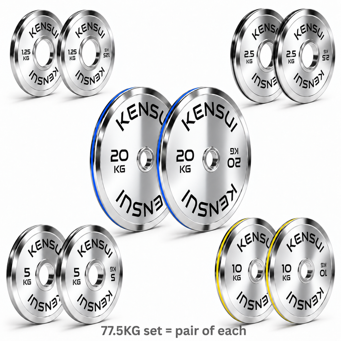 Kensui 77.5 kg calibrated chrome plate set