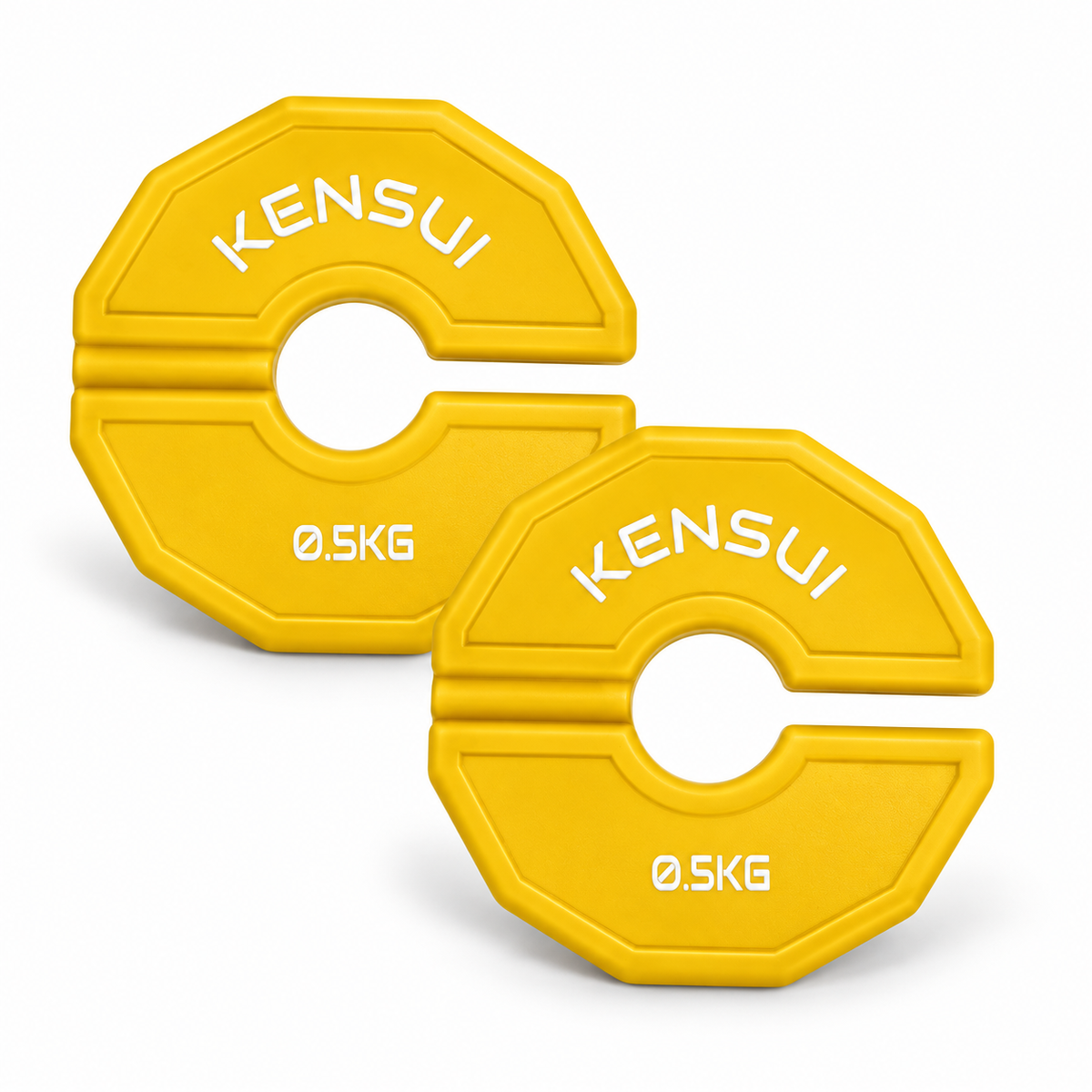 Kensui yellow 0.5 kg add-on change plates, pair