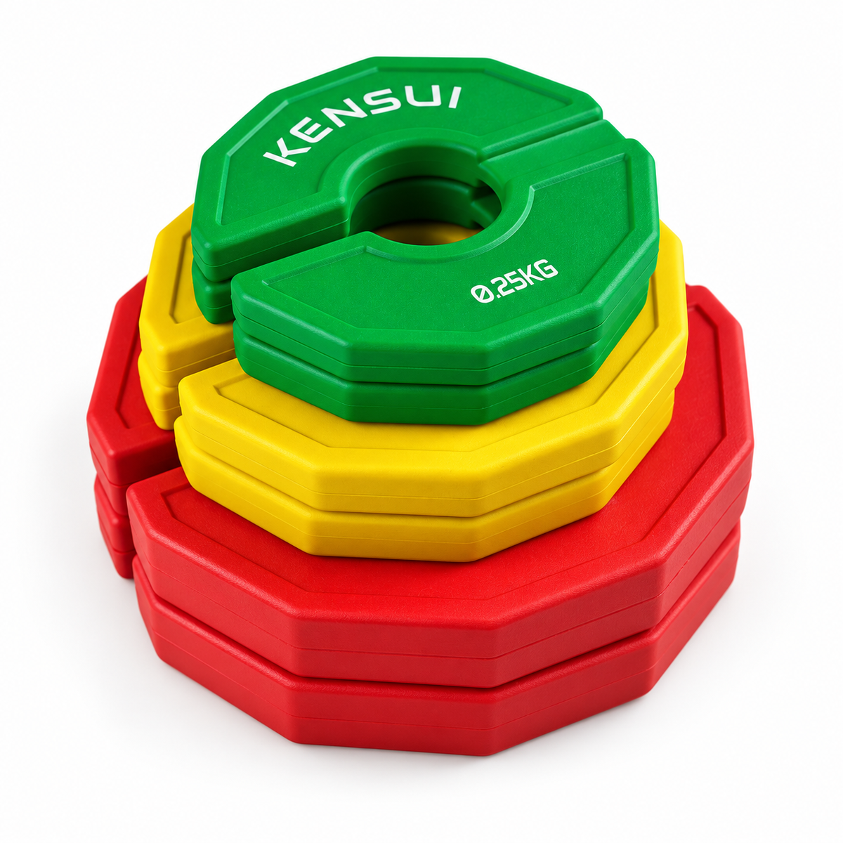 Kensui add-on change plate 4 kg set, one pair each of 0.25 kg, 0.5 kg, and 1.25 kg