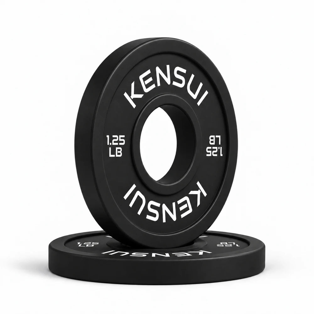Kensui black 1.25 lb change plates, stacked pair