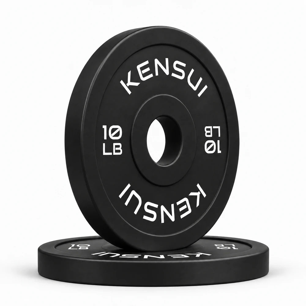 Kensui black 10 lb change plates, stacked pair