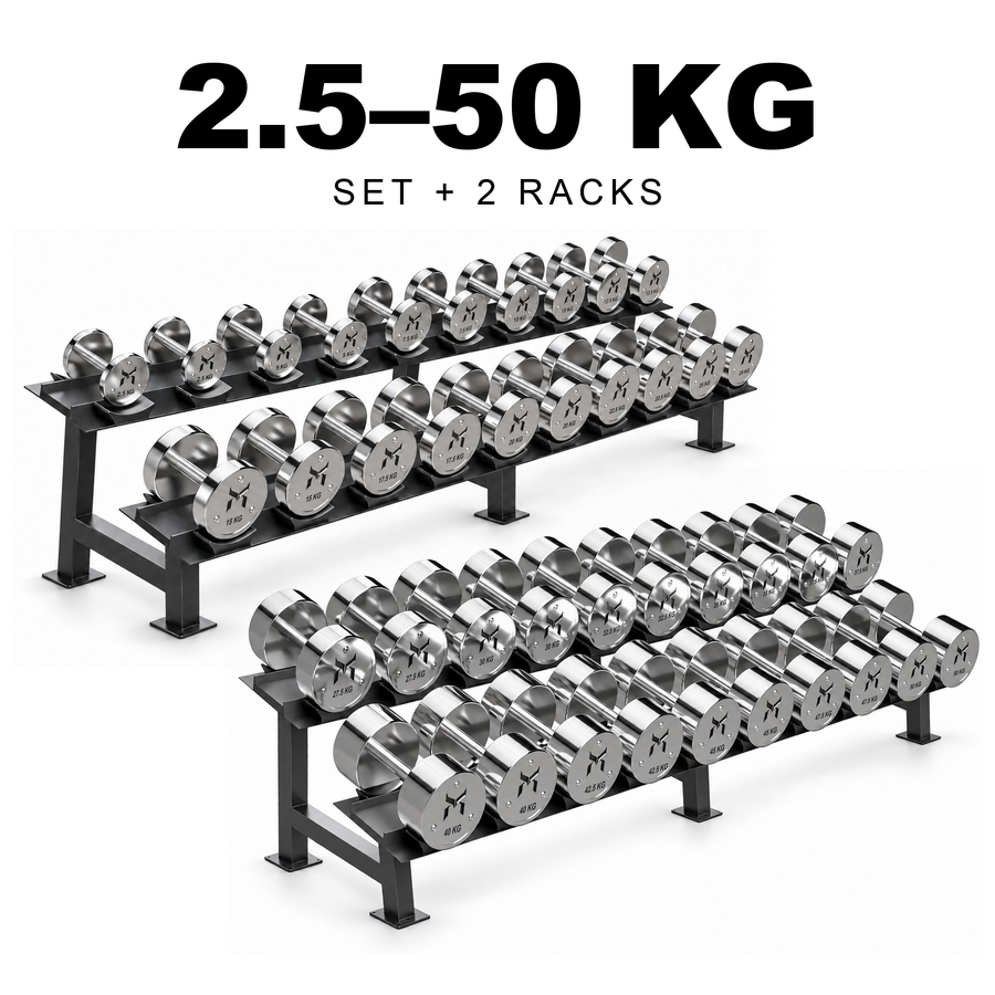 Ensemble 2,5-50kg + 2 Supports