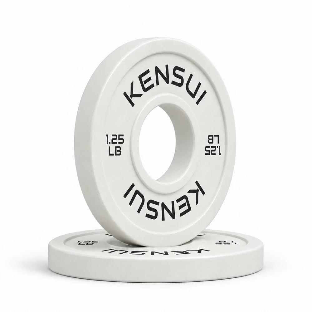 Kensui 1.25 lb white color change plates, stacked pair