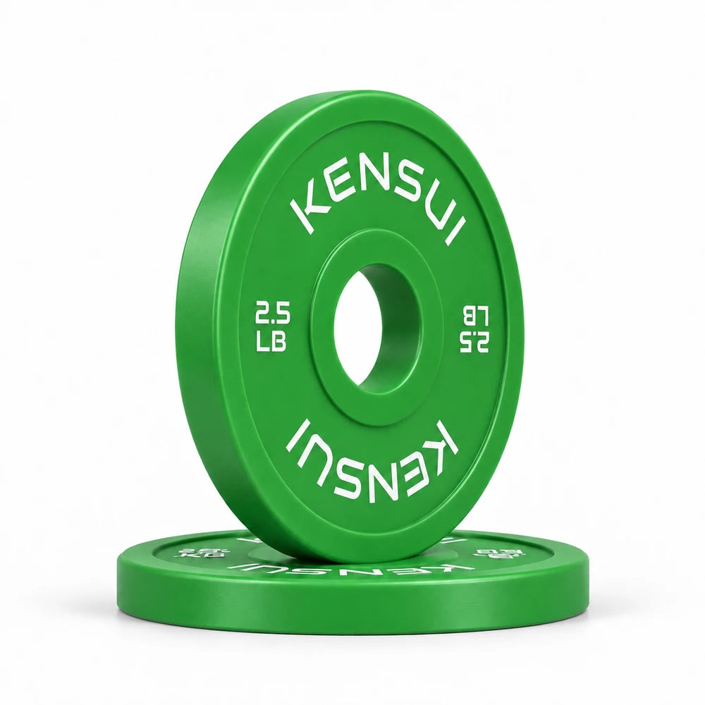 Kensui 2.5 lb green color change plates, stacked pair