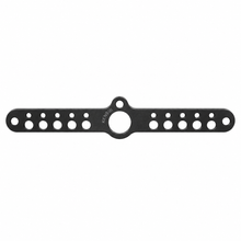 Bild in der Galerieansicht laden, Kensui Landmine Carabiner Attachment, short 40 cm powder-coated steel bar, front and side view