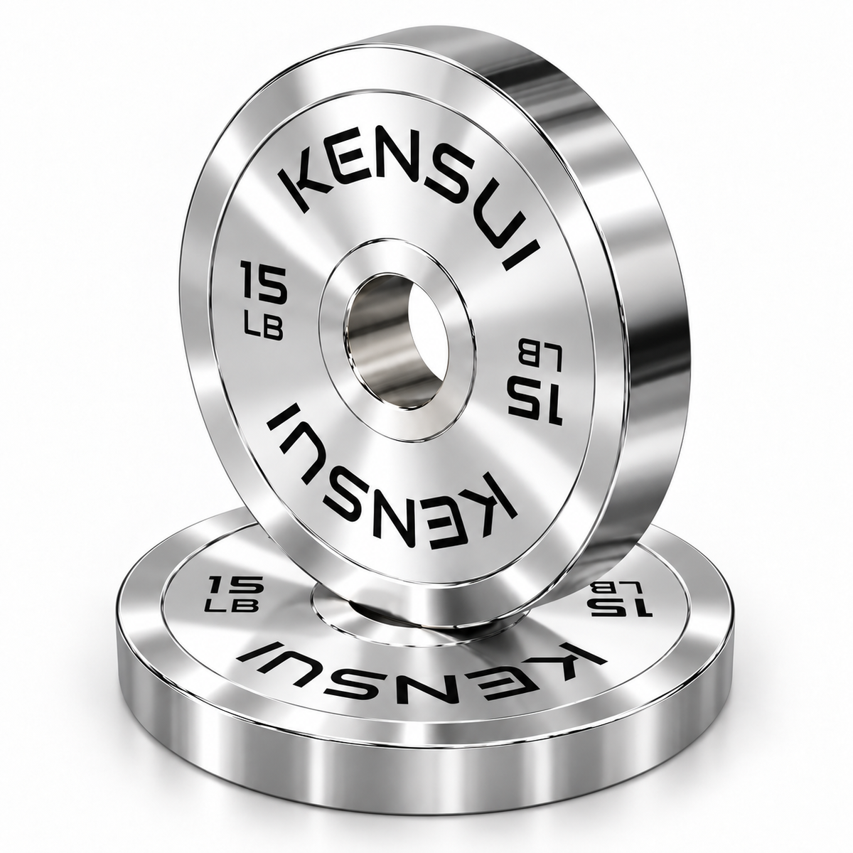 Kensui VersaPlates 15 lb chrome plate pair