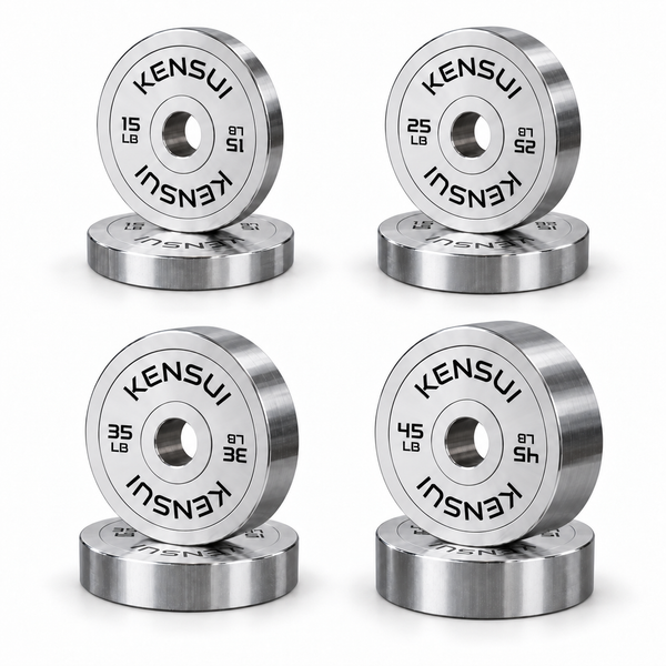Kensui VersaPlates complete 240 lb bundle: four pairs with increasing thickness from 15 to 45 lb