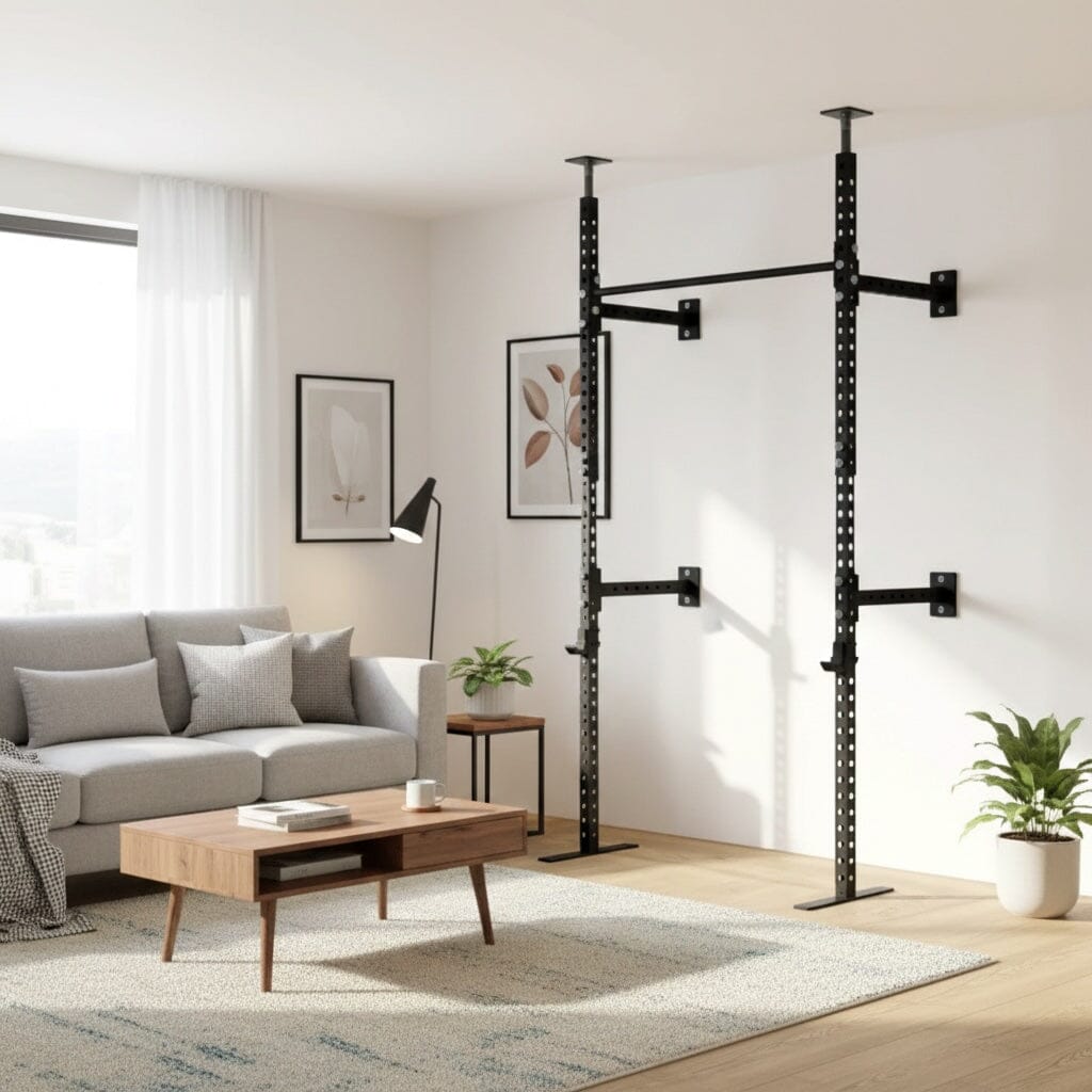 Torii™ No-Drill Pull-Up Bar Power Rack | Fits 7ft–10ft Ceilings