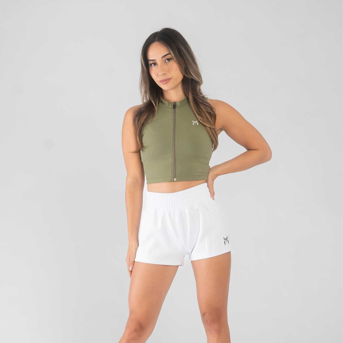 Maglia corta con cerniera
