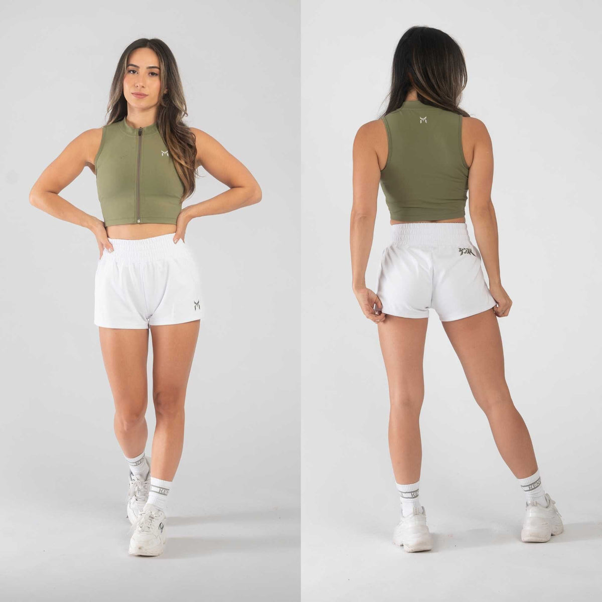 Maglia corta con cerniera