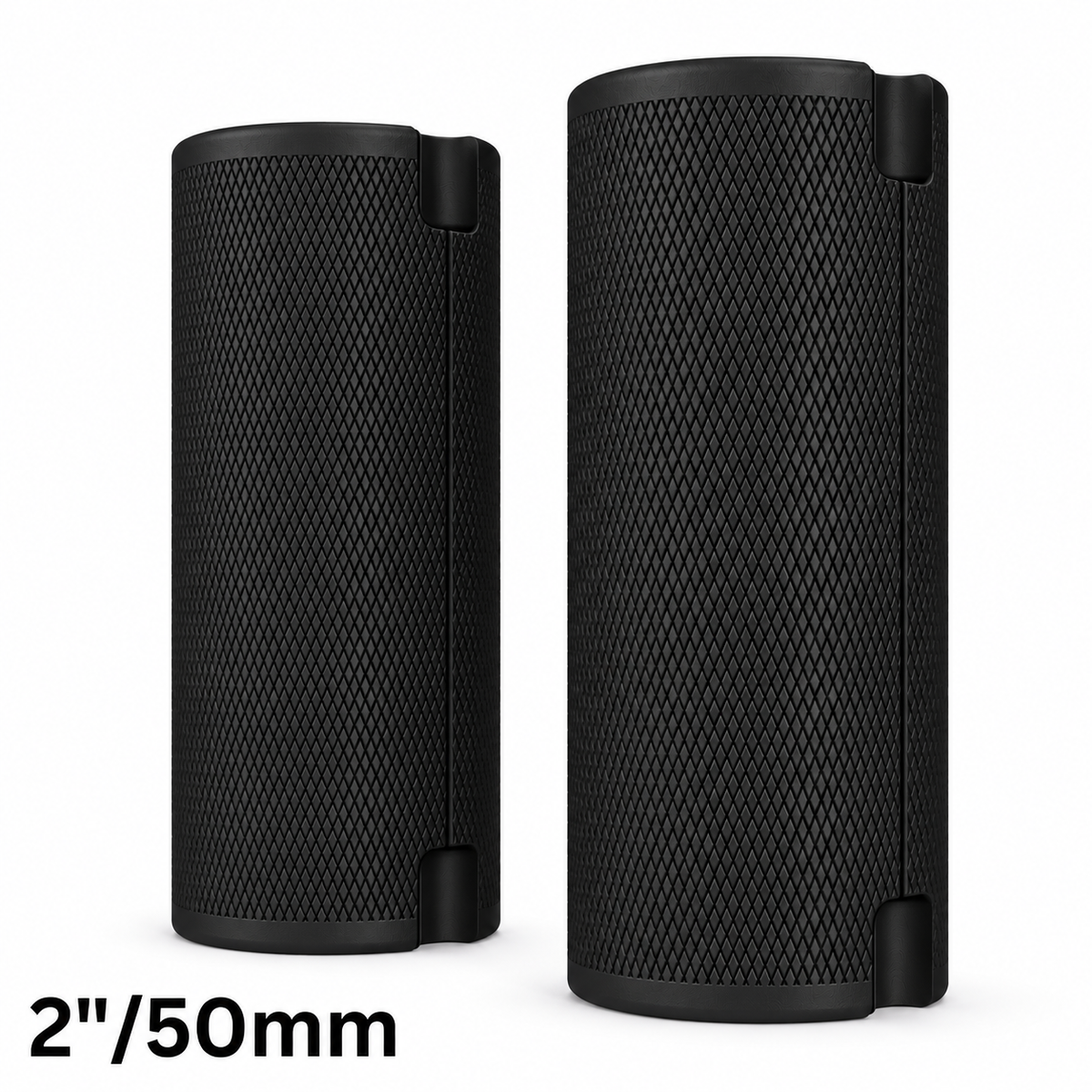 Popeyes 50mm black PA6-GF30 grips, pair with two joined halves