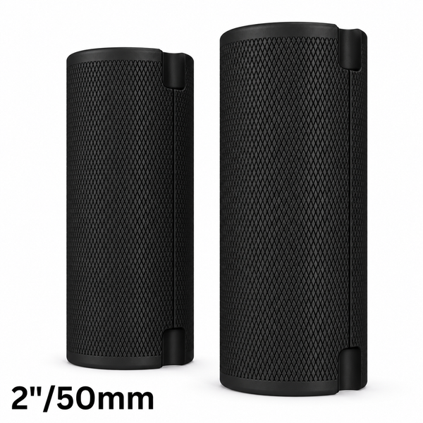 Popeyes 50mm black PA6-GF30 grips, pair with two joined halves