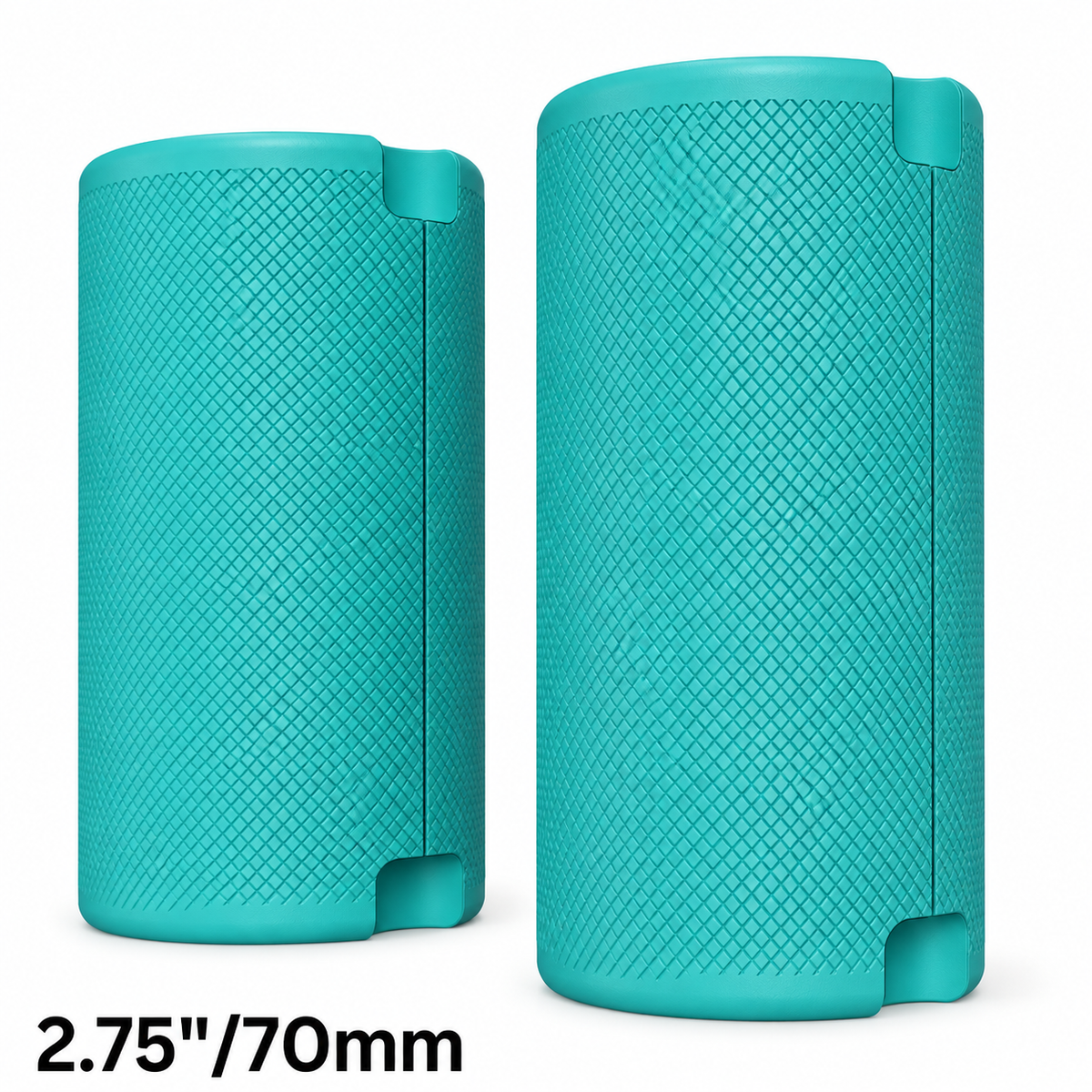 Popeyes 70mm teal PA6-GF30 grips with two joined halves