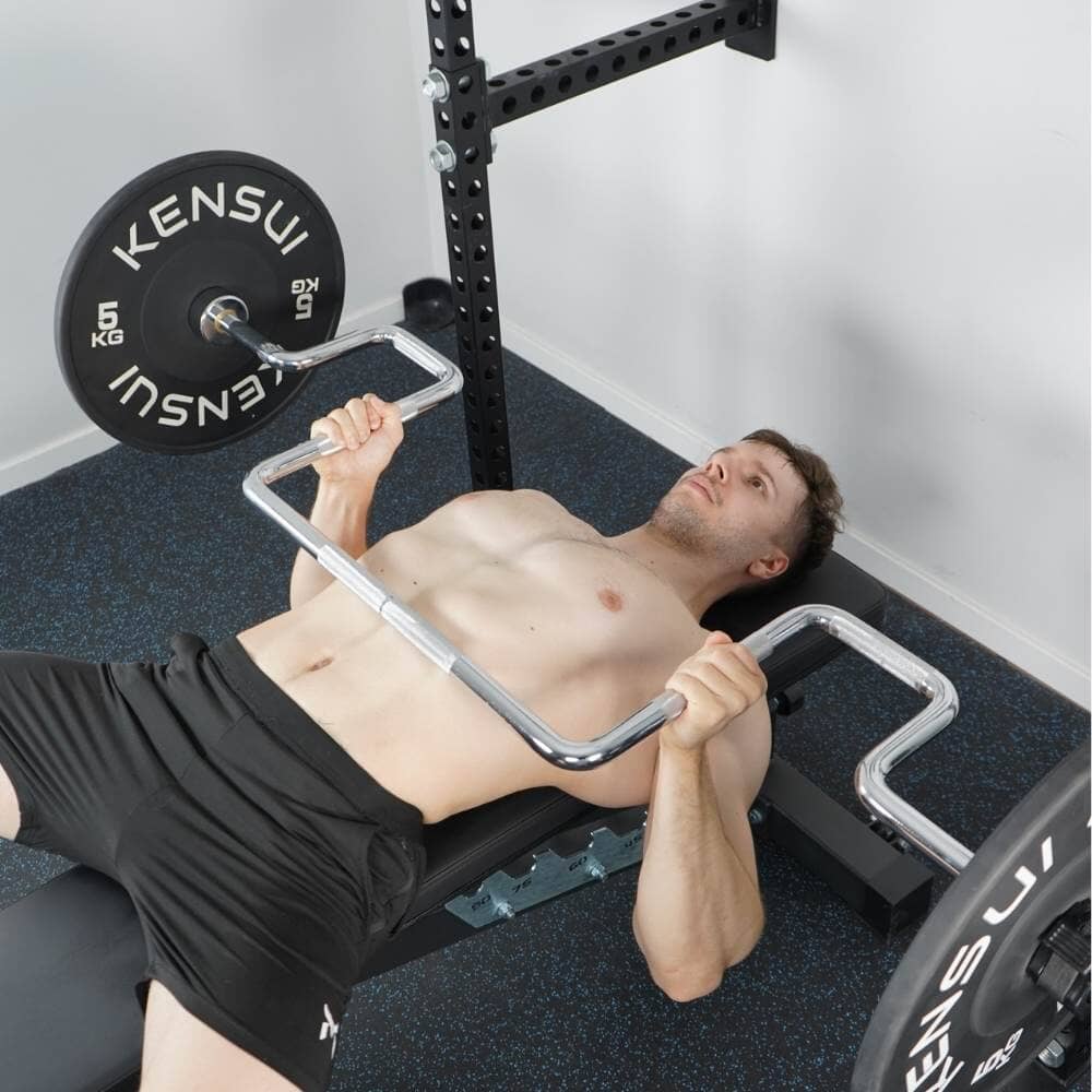 Bench presses with the Tokyo bar