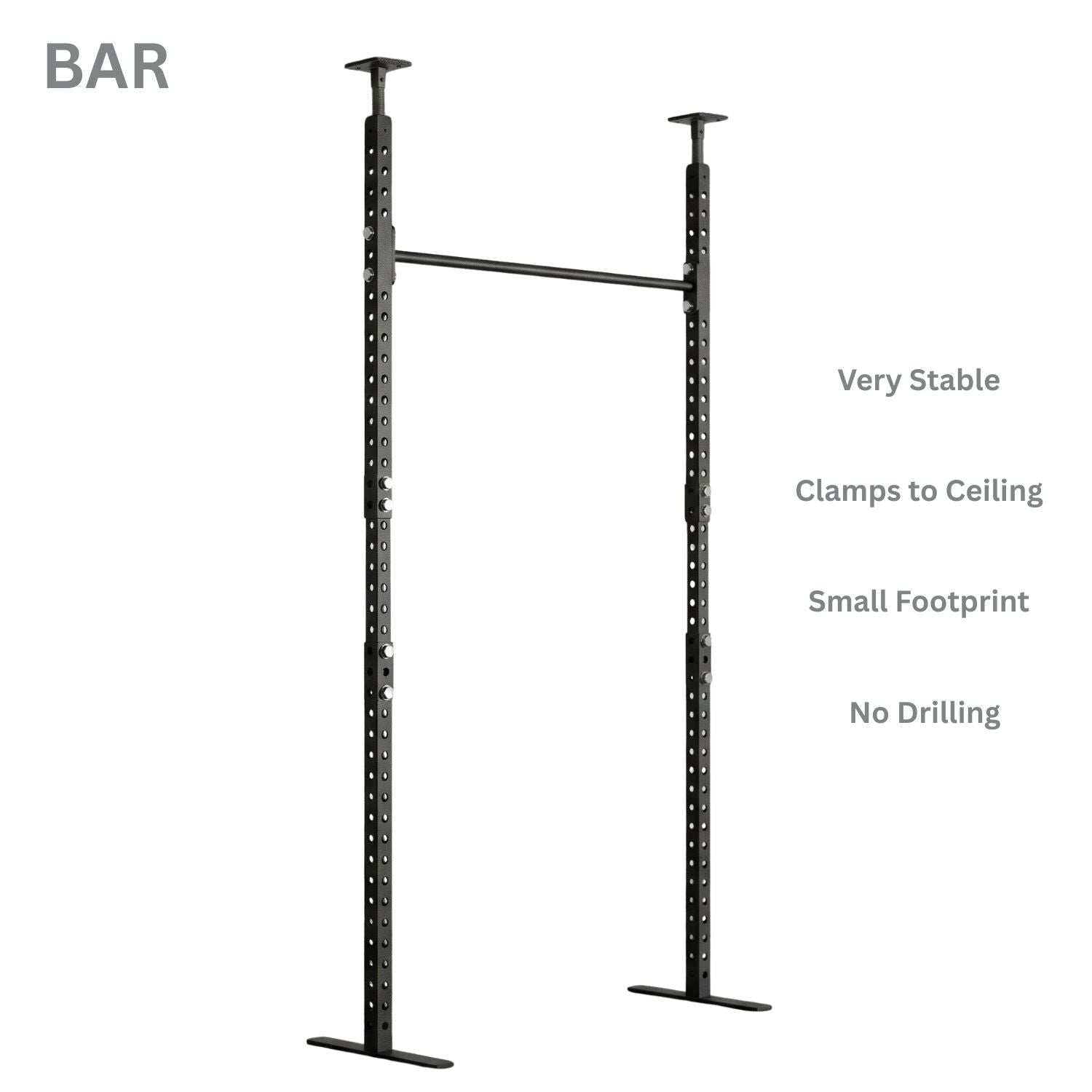 Torii™ No-Drill Pull-Up Bar Power Rack | Fits 7ft–10ft Ceilings