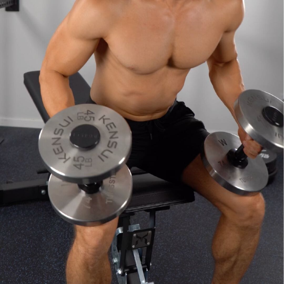 Centurion tungsten plates in a training setup