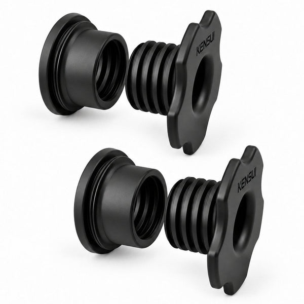 Kensui EZ-VEST XT Sleeves PRO/LITE 2 inch / 50 mm pair, with smooth grip knobs and wide open centers.