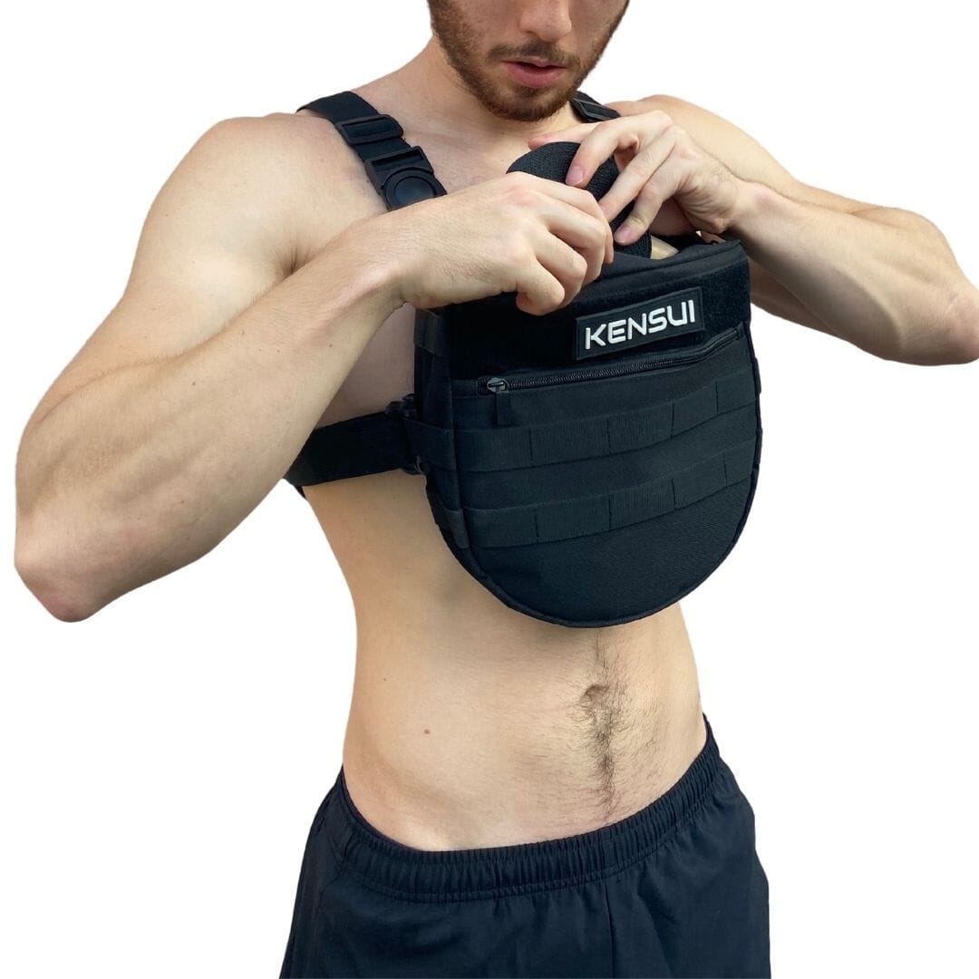 Bolsa táctica para el pecho con anillos de gimnasio