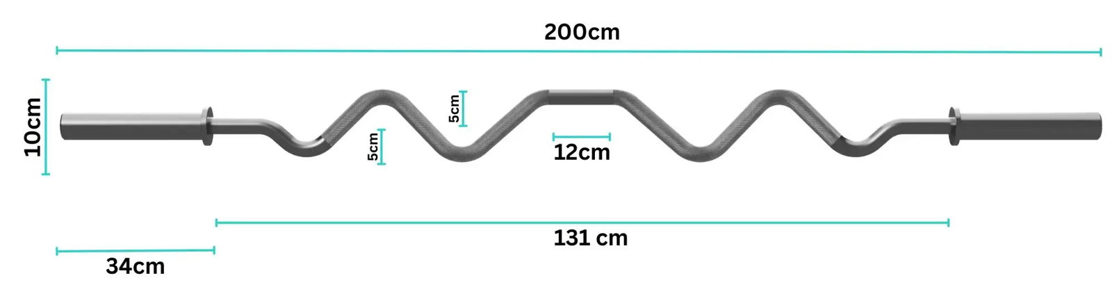 Kyoto Curl Bar Dimensions