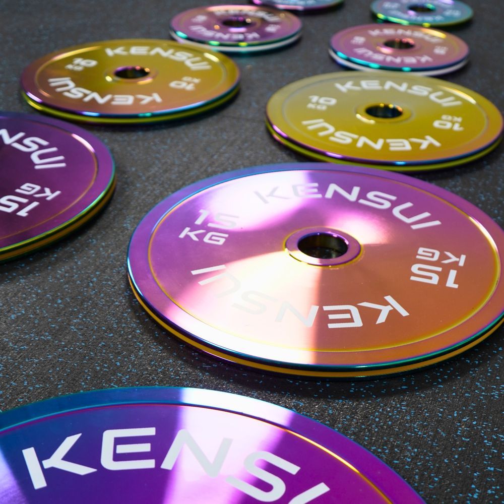 CHROMAFORGE plate with color-coded rubber ring on the outer rim
