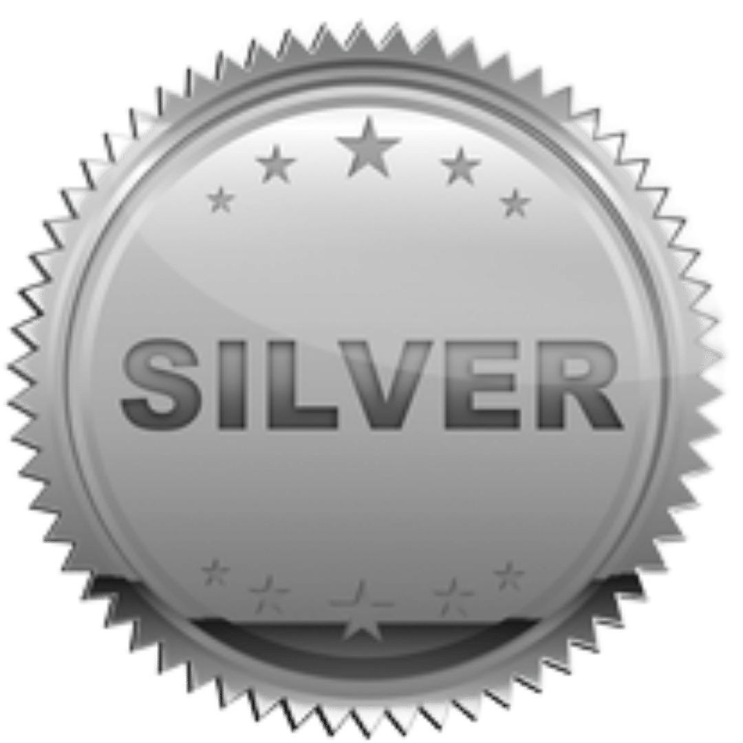 Silver affiliate tier badge.