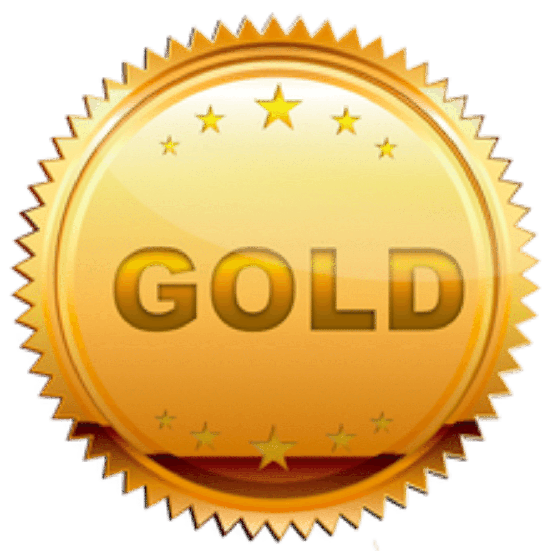 Gold affiliate tier badge.