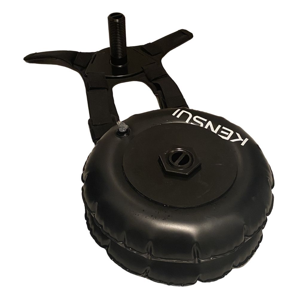 Close-up of a round Kensui HYDRO plate mounted on an EZ-VEST.